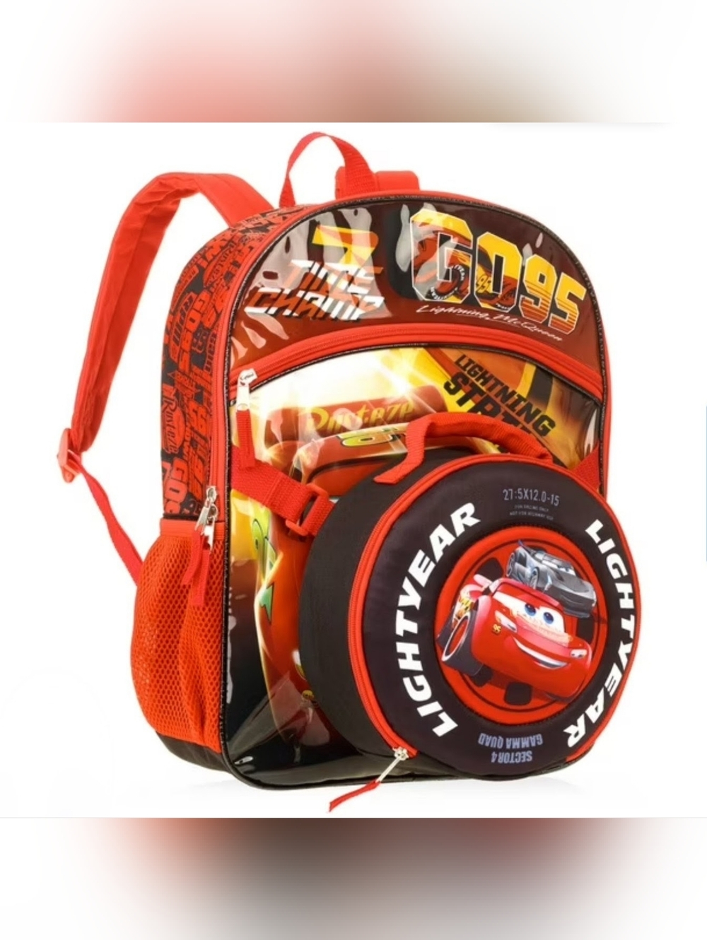 NWT Cars Lightning McQueen Backpack